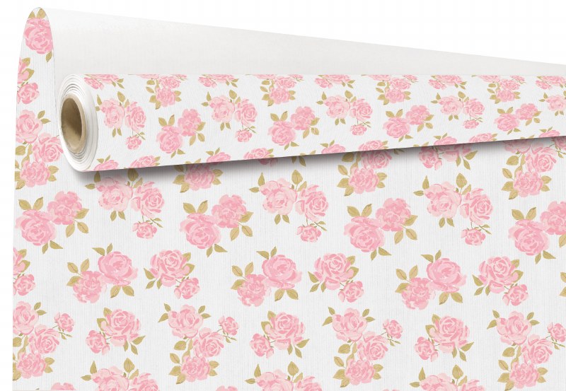 Picture of Kraft Paper Elsa Rose White 79cm x 40m